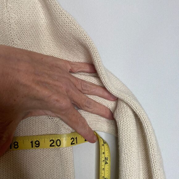 Christopher & Banks Winter Forest Cabin Full Button Sweater Cardigan Size L - Picture 11 of 14